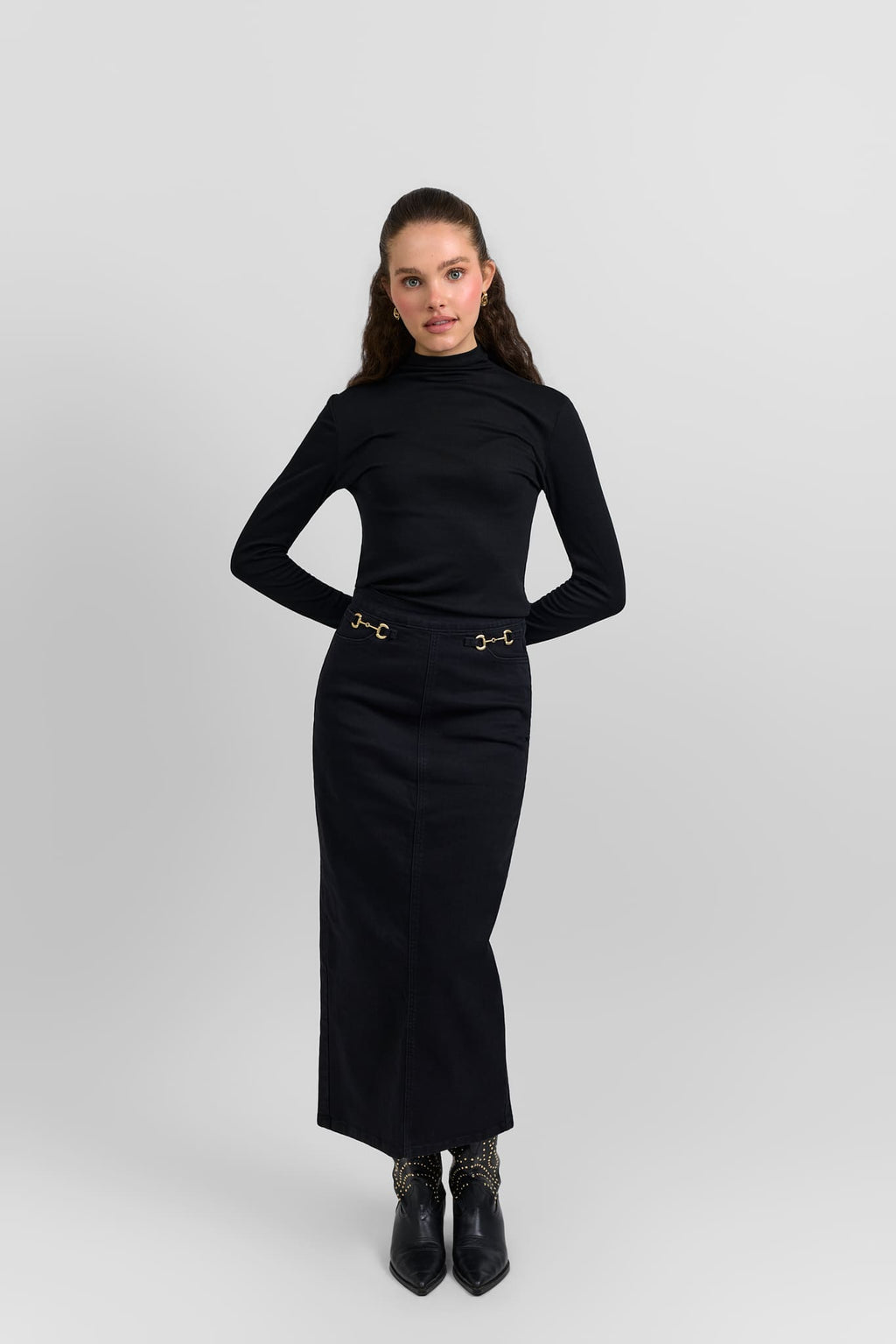 Horsebit skirt