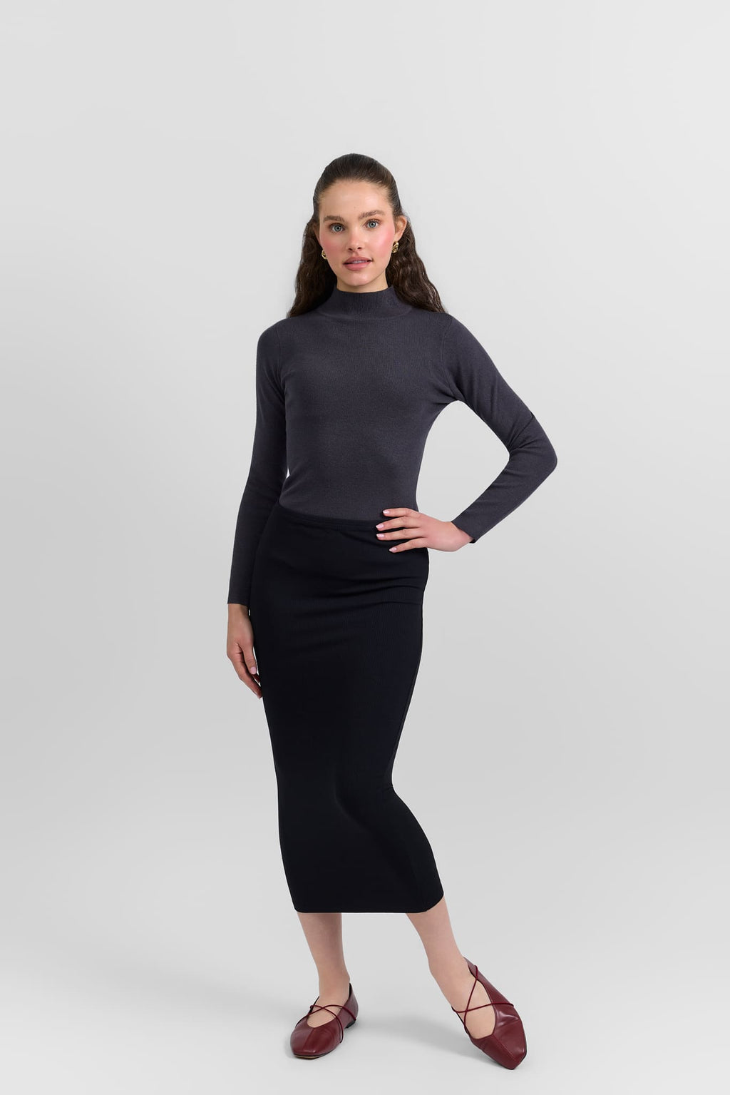 Knit turtleneck