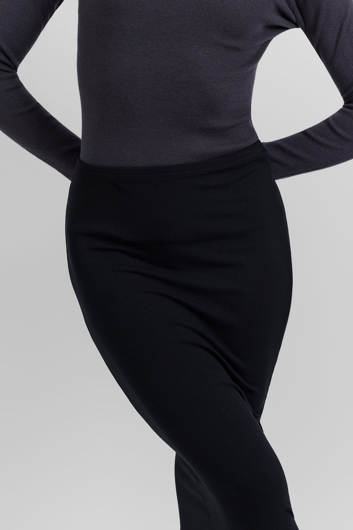 Ribbed skirt leggings