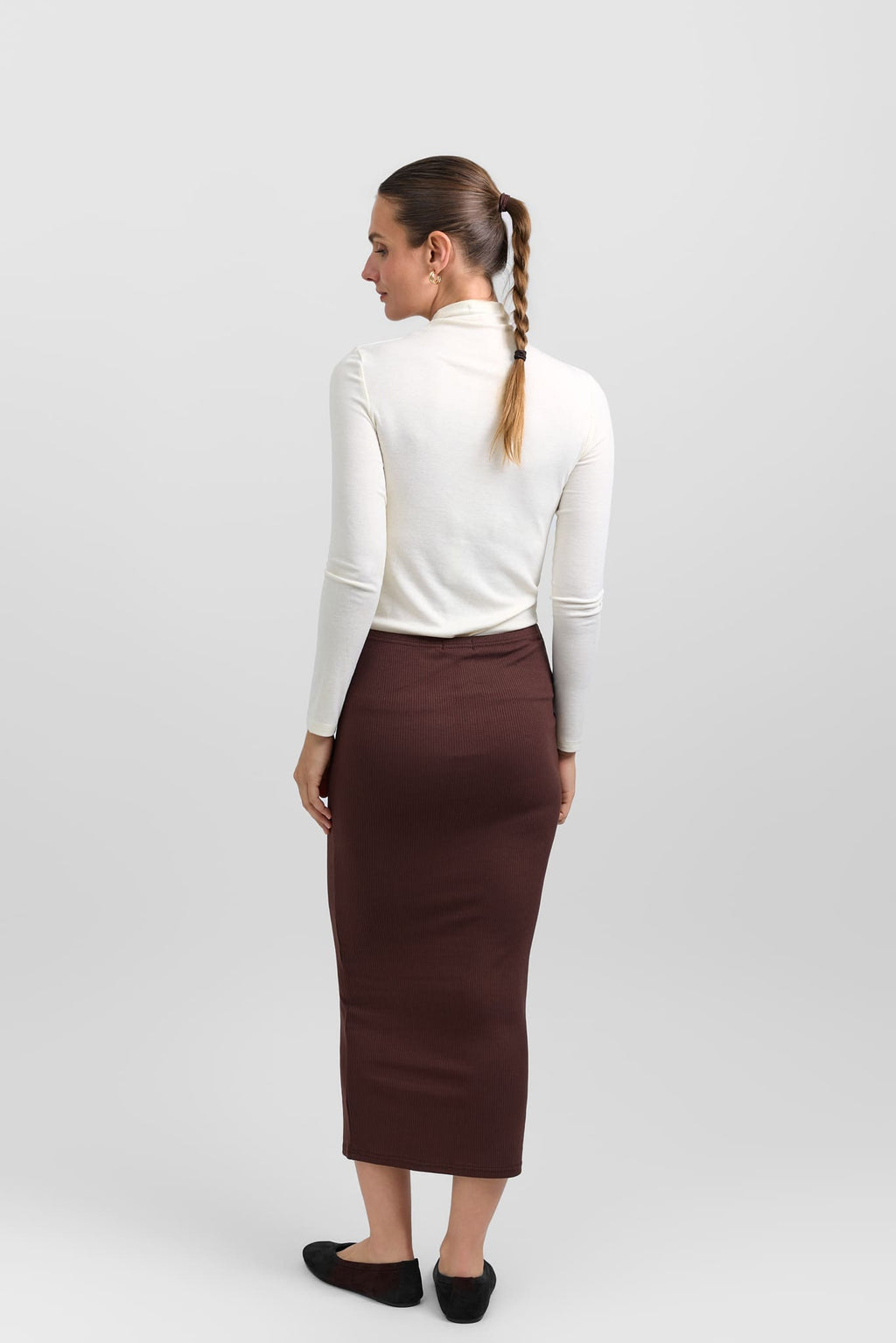 Ribbed skirt leggings