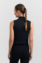 Sleeveless turtleneck