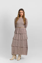 Tiered knit dress