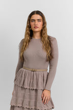 Tiered knit dress