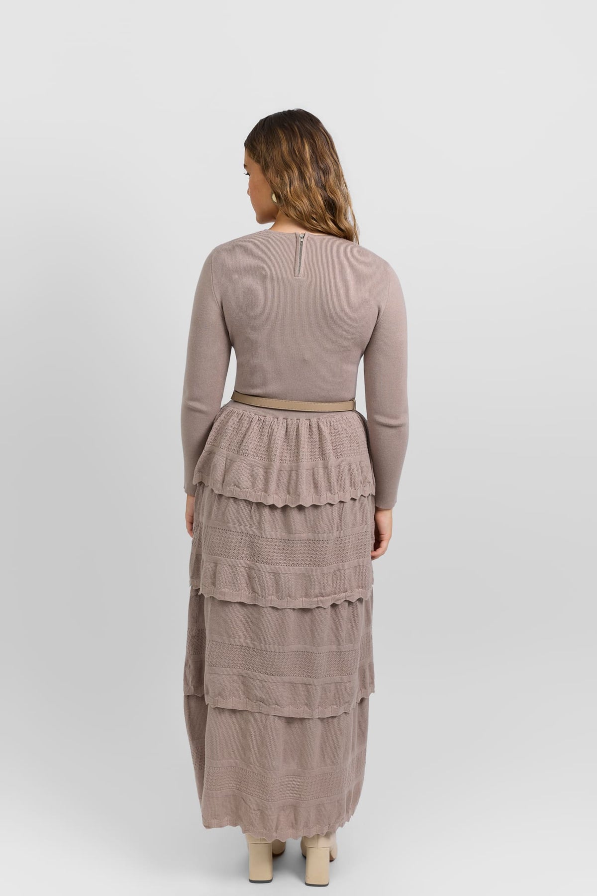 Tiered knit dress