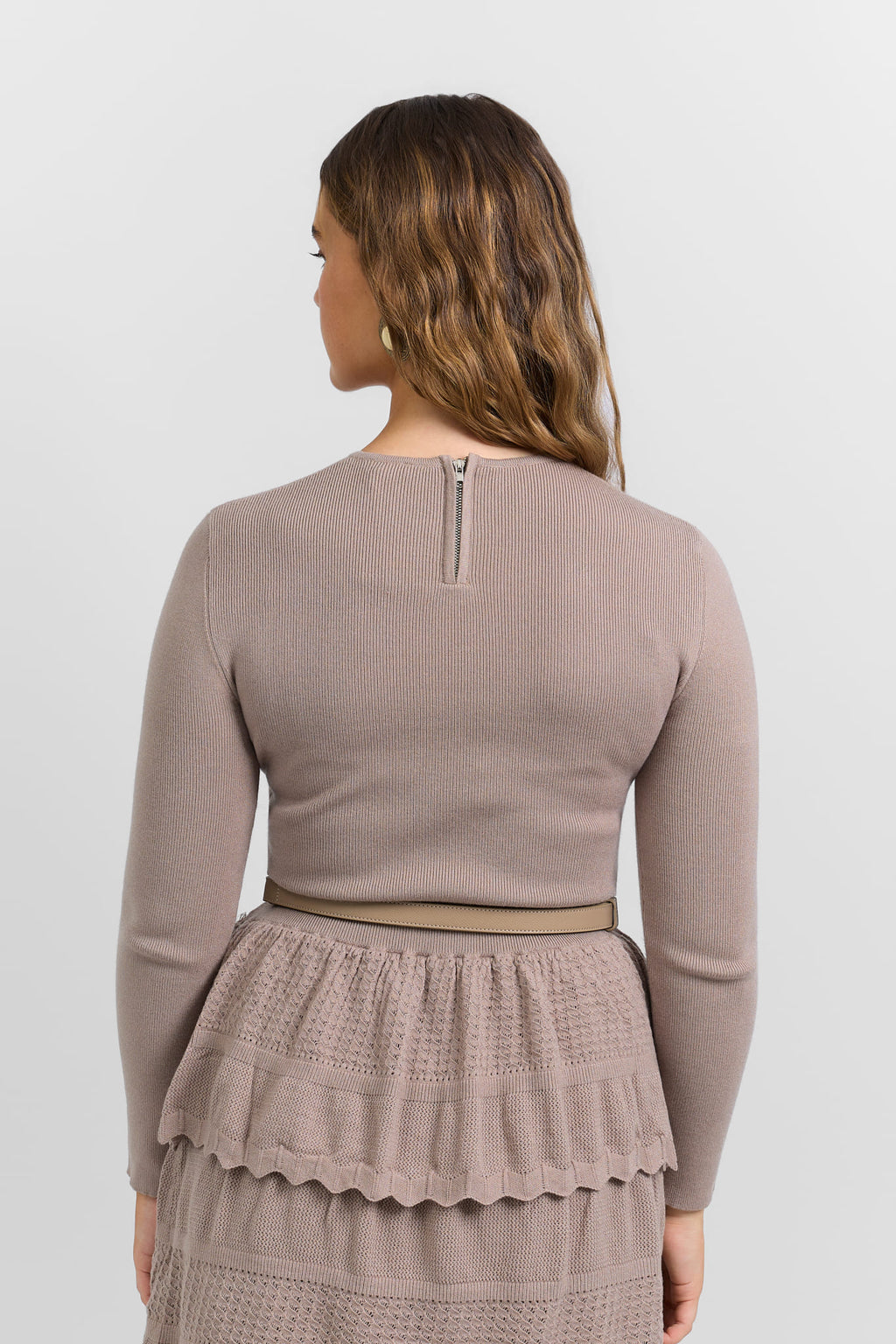 Tiered knit dress