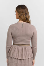 Tiered knit dress