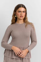 Tiered knit dress