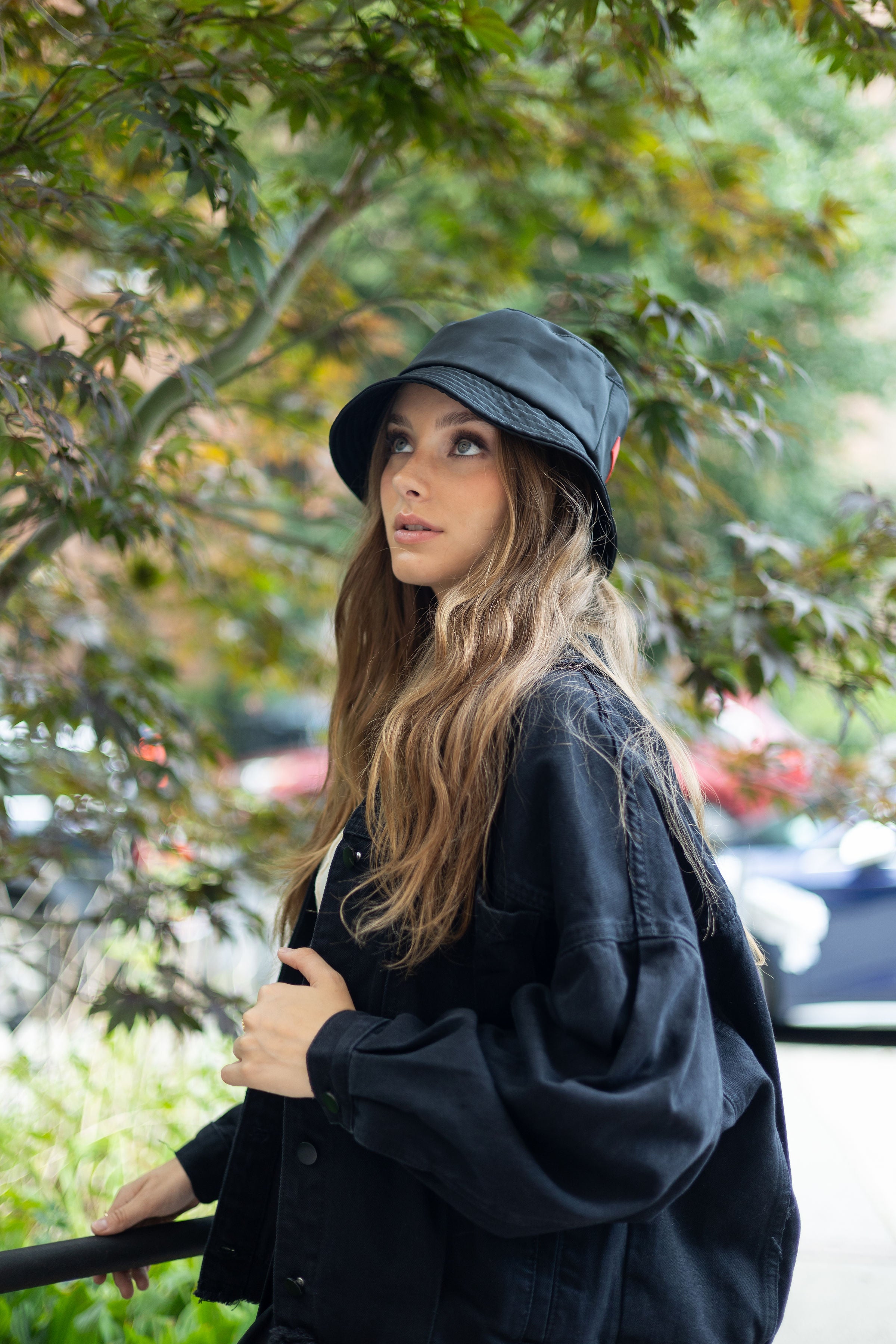 Oversized Black Denim Jacket