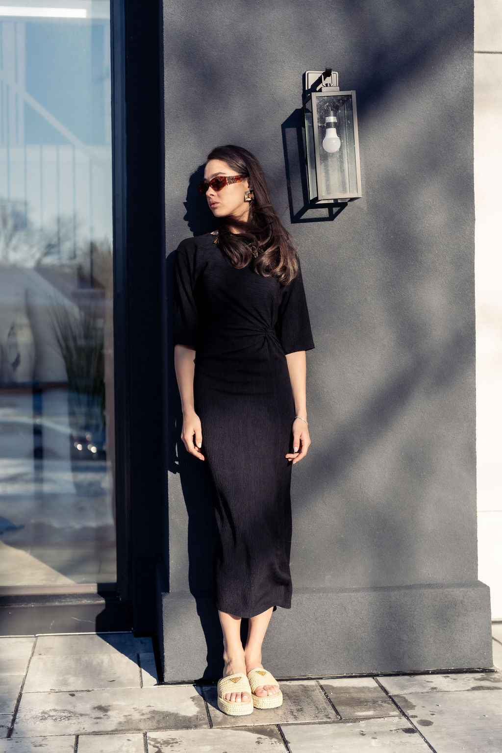 KNOT DETAIL MAXI DRESS