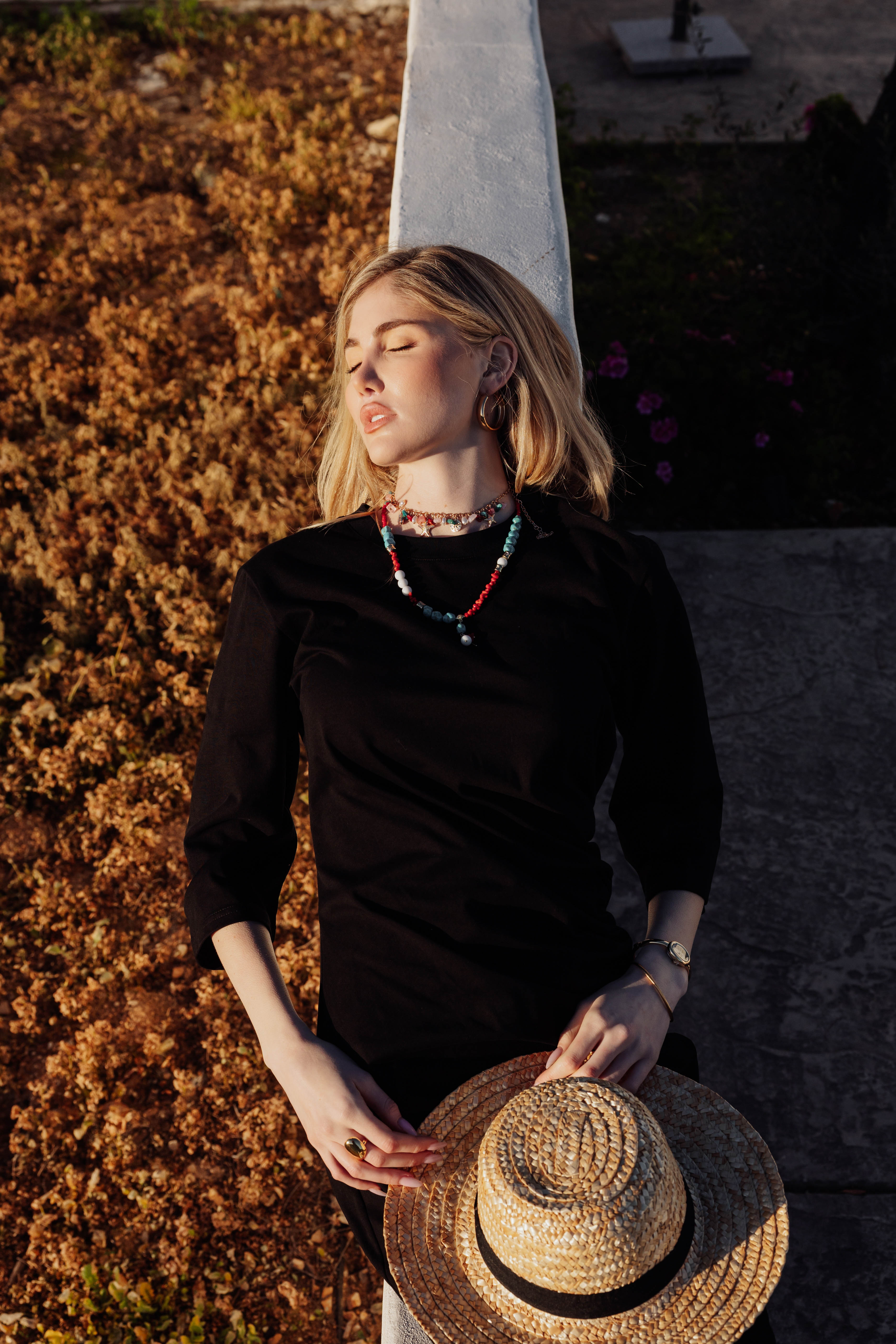 Ruched Cotton T-Shirt Dress