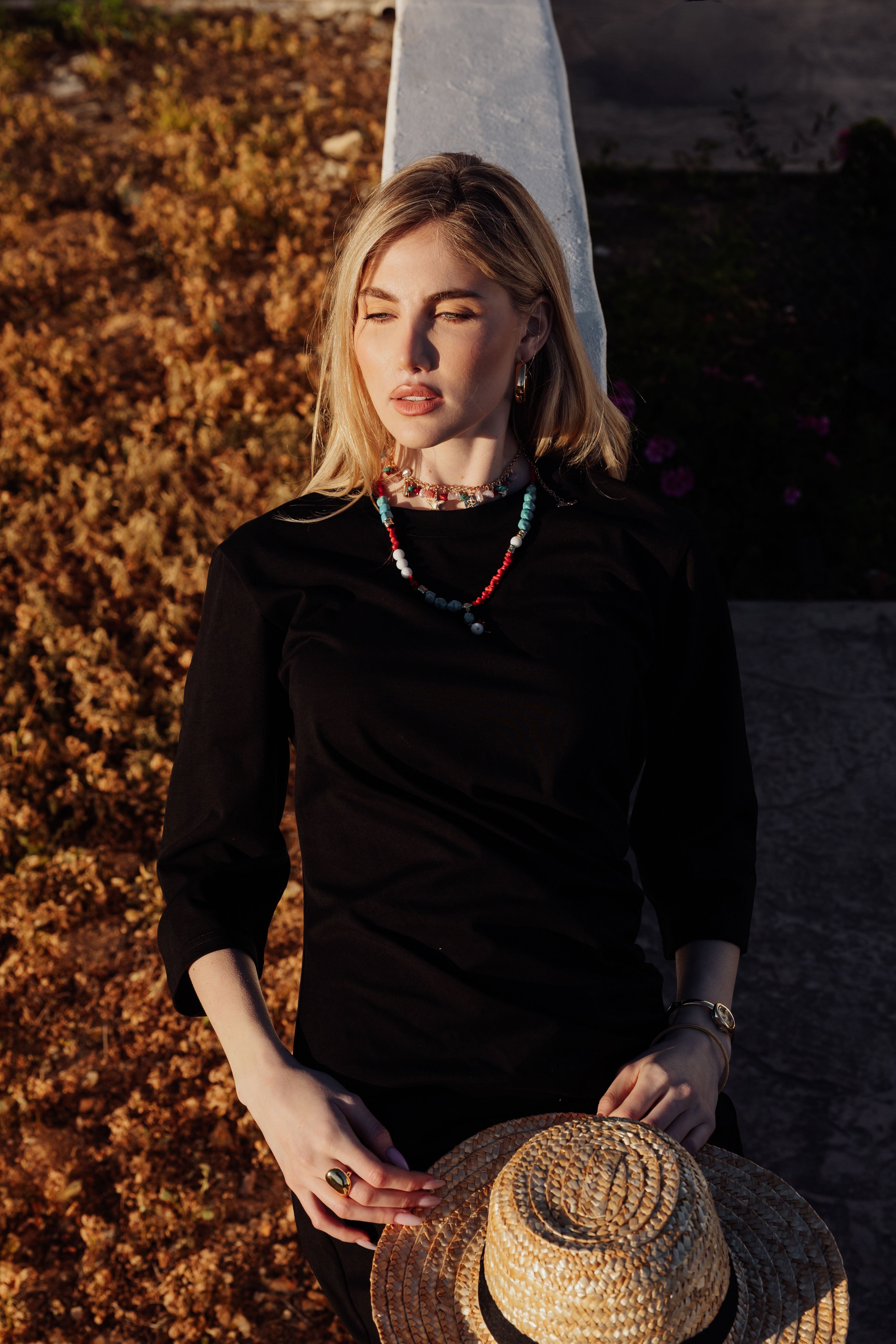 Ruched Cotton T-Shirt Dress