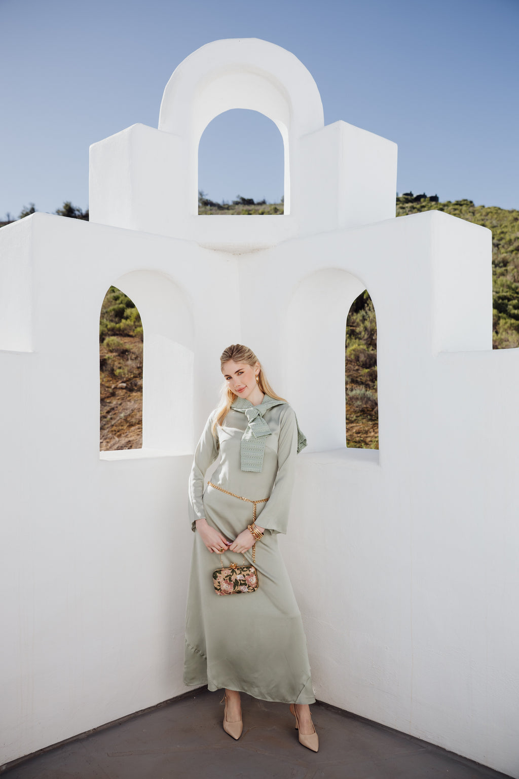 Slip Long Sleeve Dress