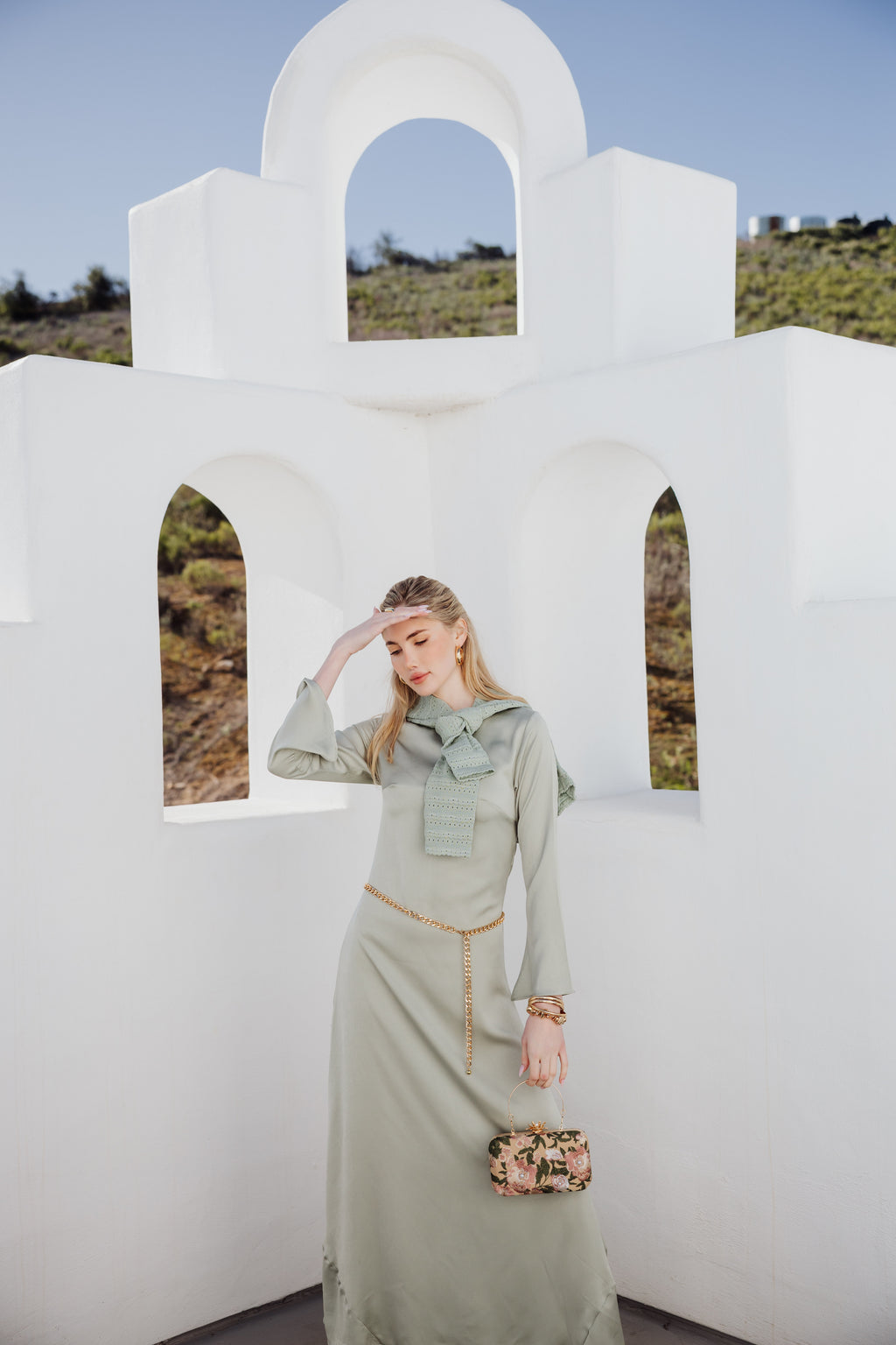 Slip Long Sleeve Dress