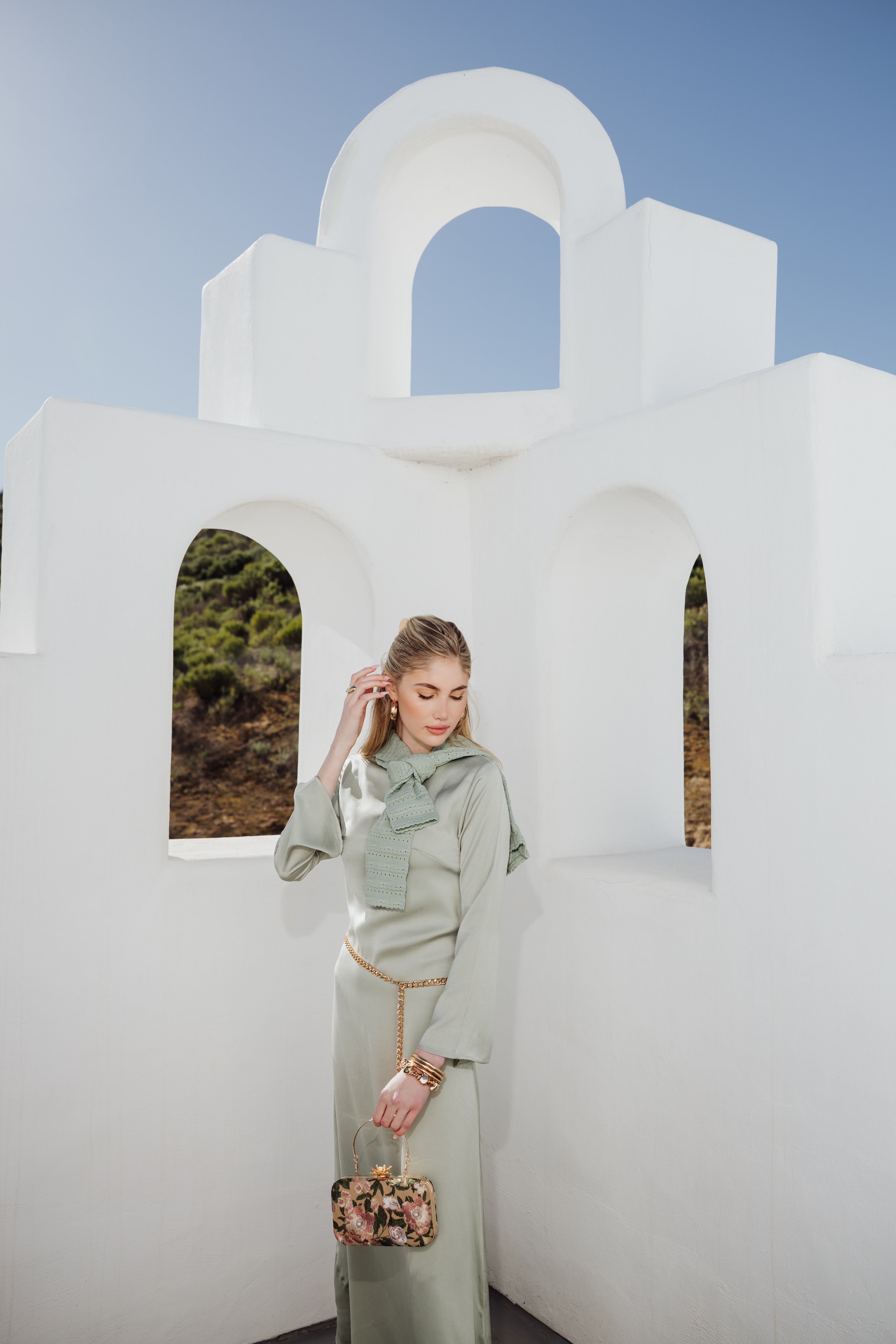 Slip Long Sleeve Dress