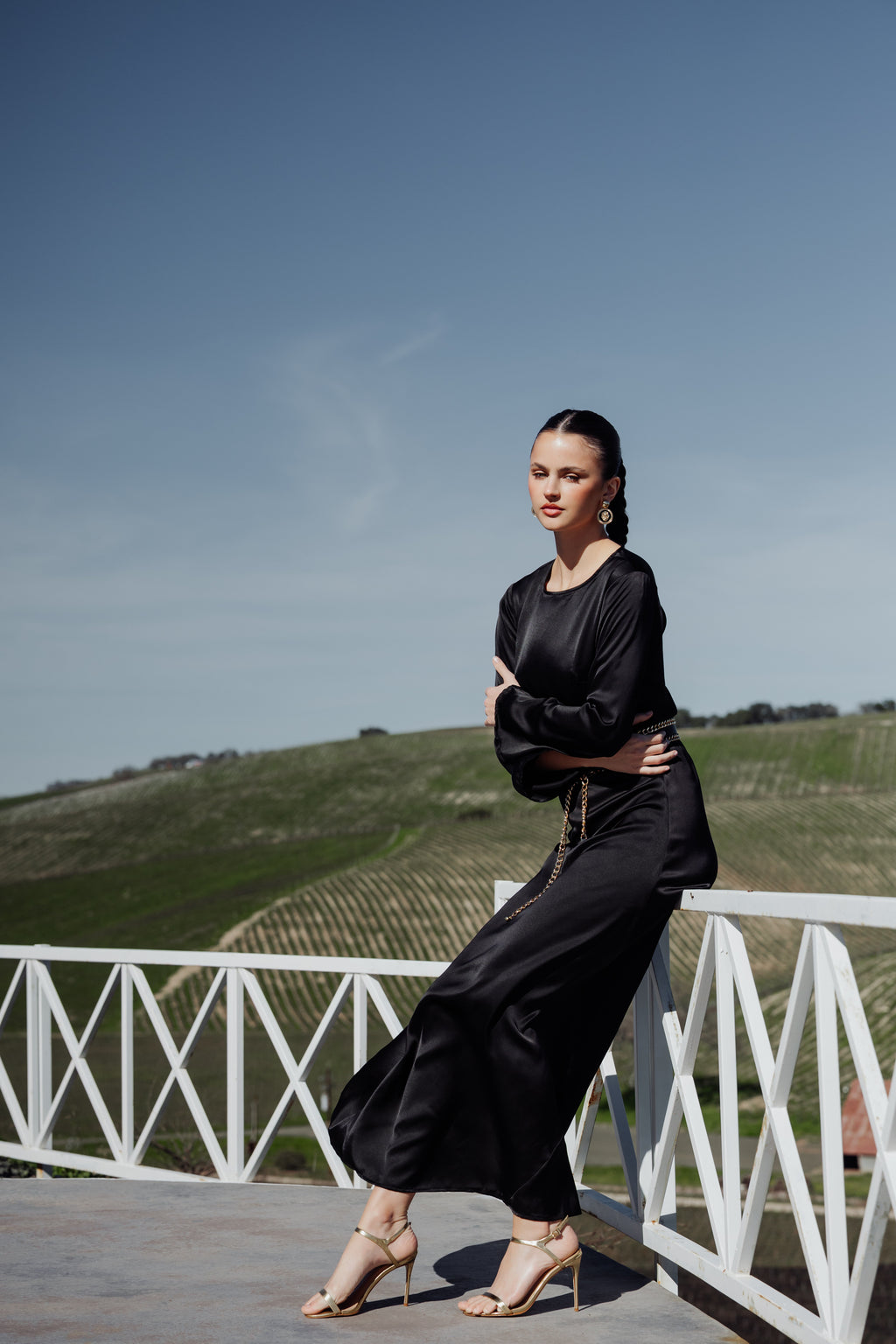 Slip Long Sleeve Dress