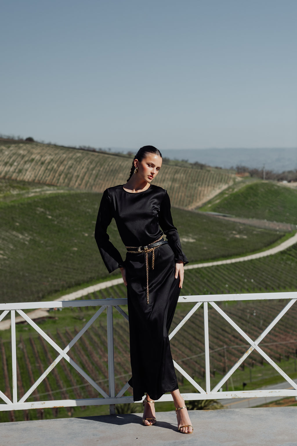 Slip Long Sleeve Dress
