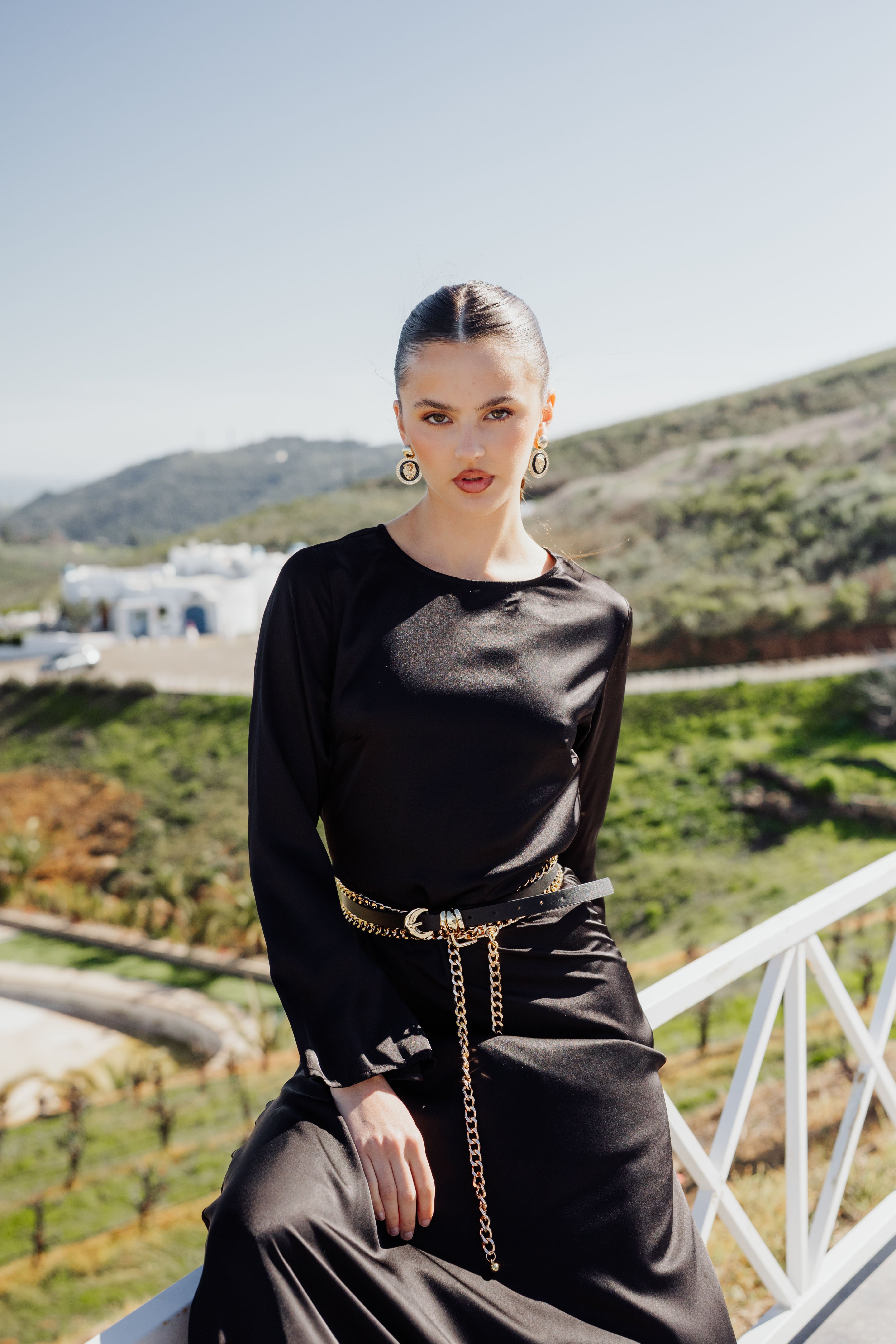 Slip Long Sleeve Dress