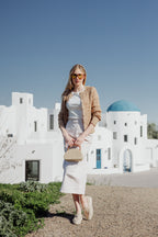 Horsebit Denim Skirt