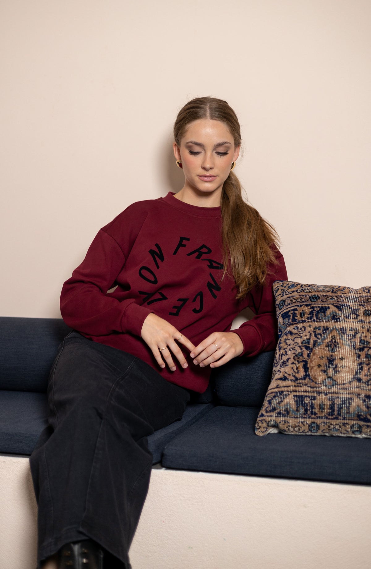 Burgundy France Crewneck (Restock Coming Soon)