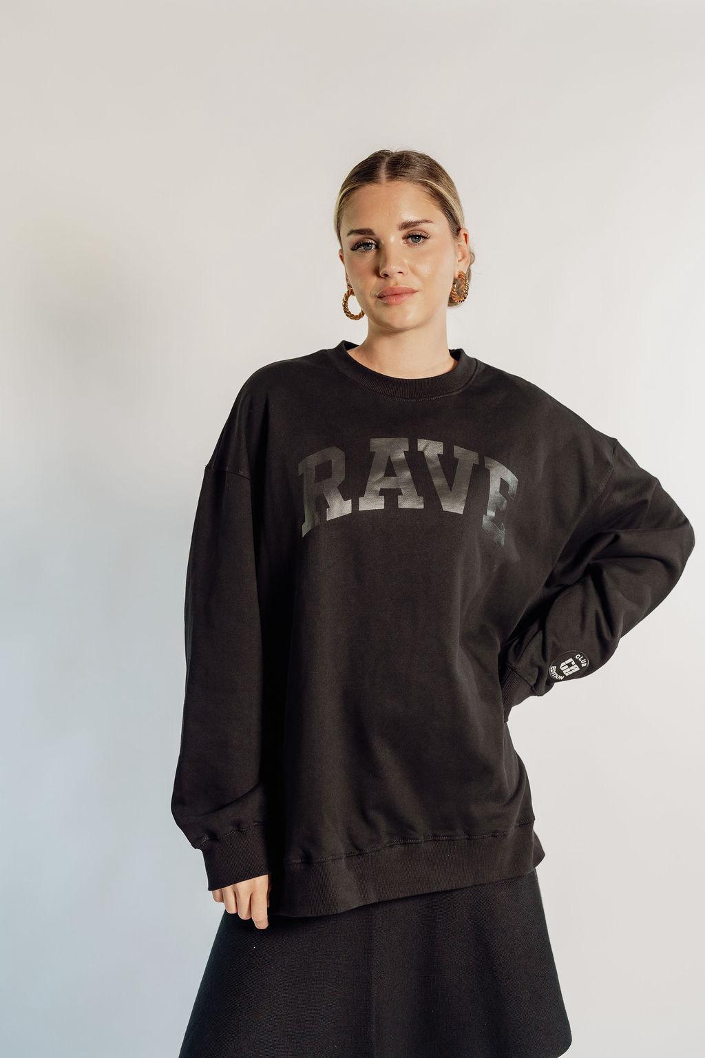 OVERSIZED RAVE - BLACK + PATCH