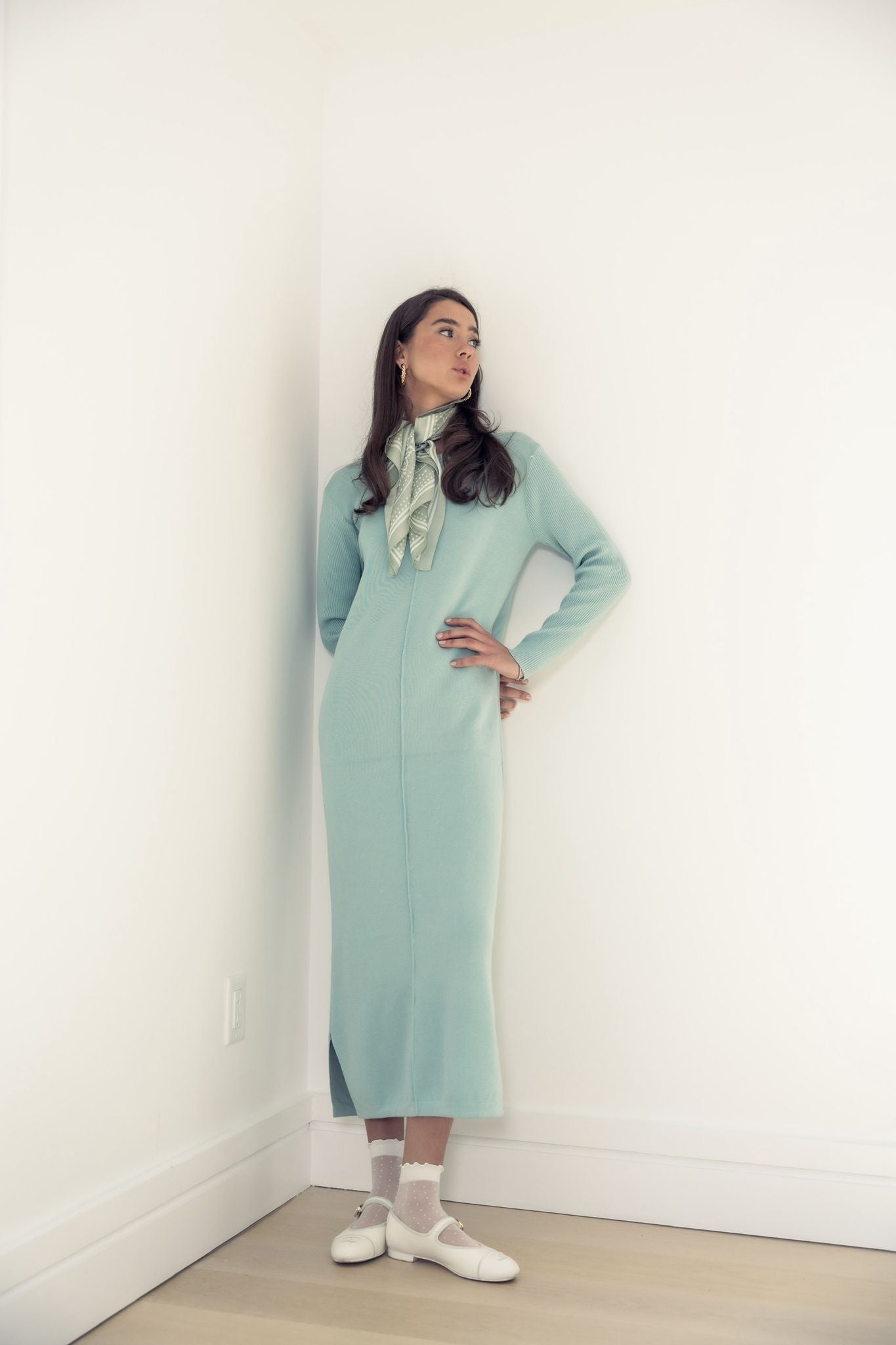 KNIT MAXI DRESS