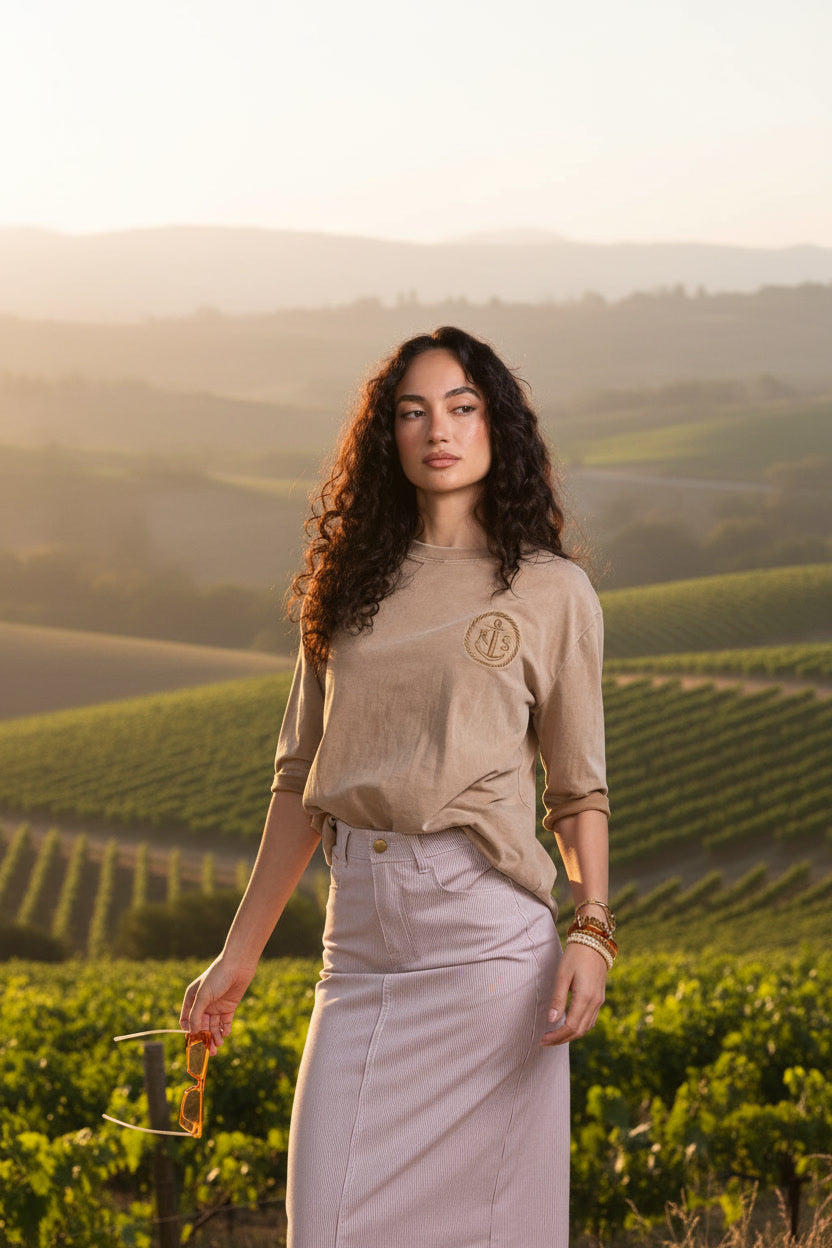 Anchor Crest Oversized Tee