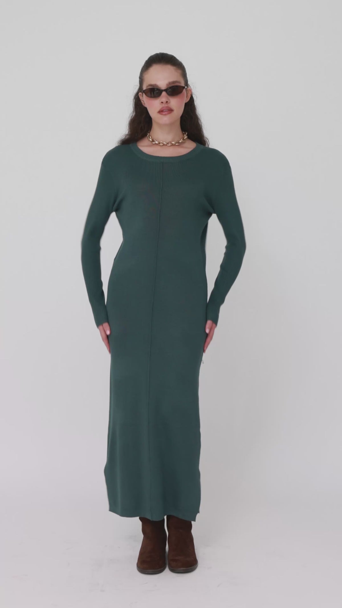 Knitted maxi dress