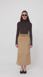 Double belt skirt