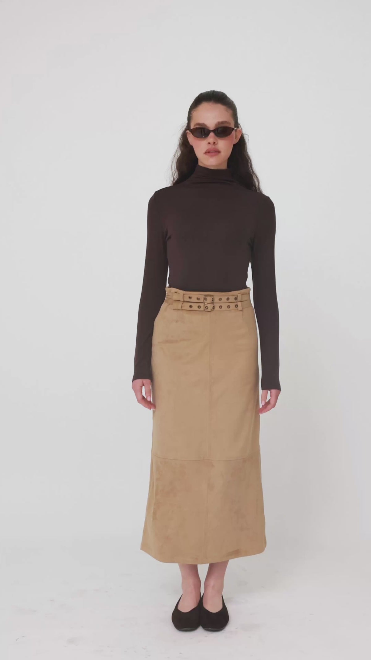 Double belt skirt