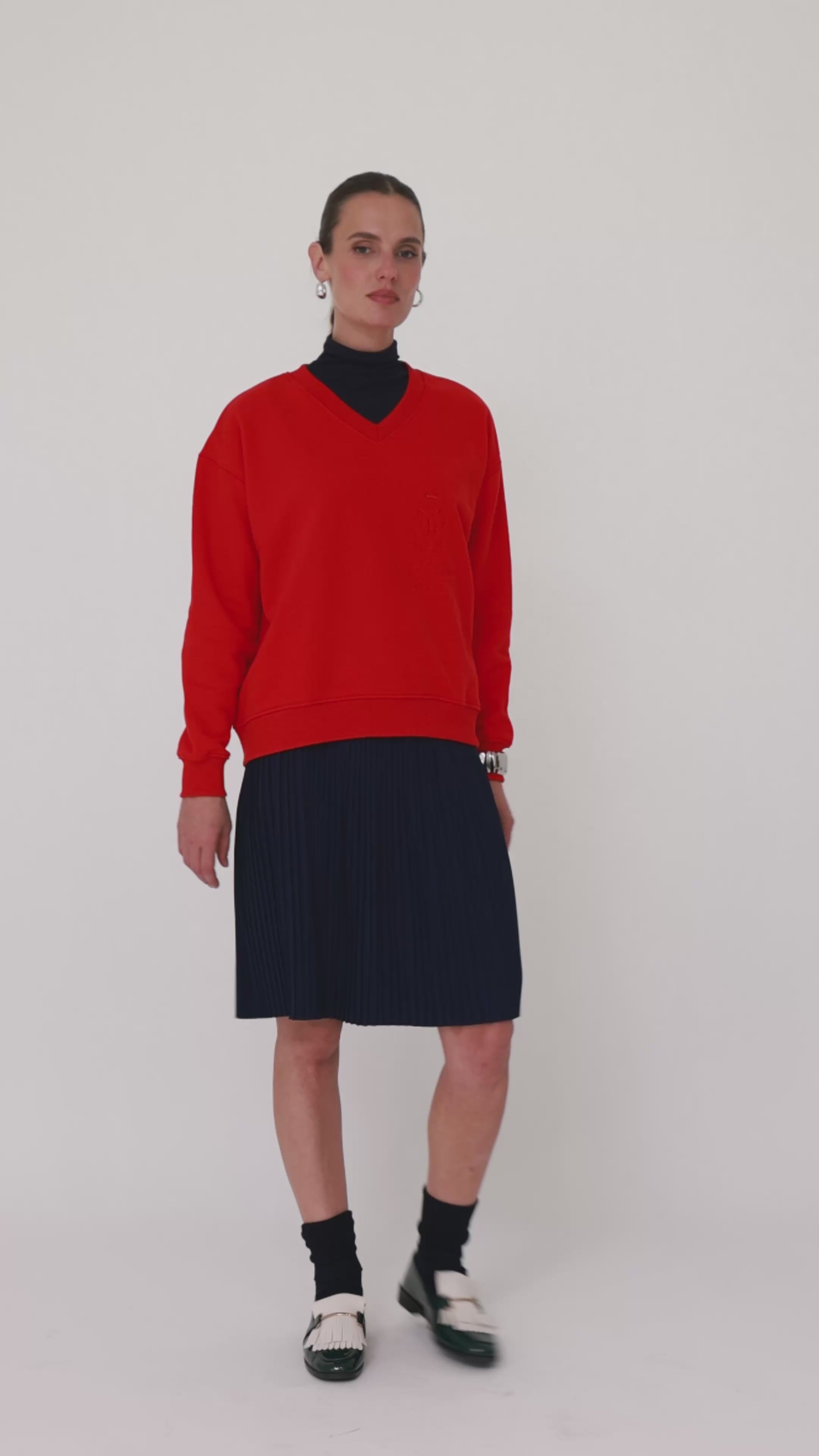 Classic crew - alpine red