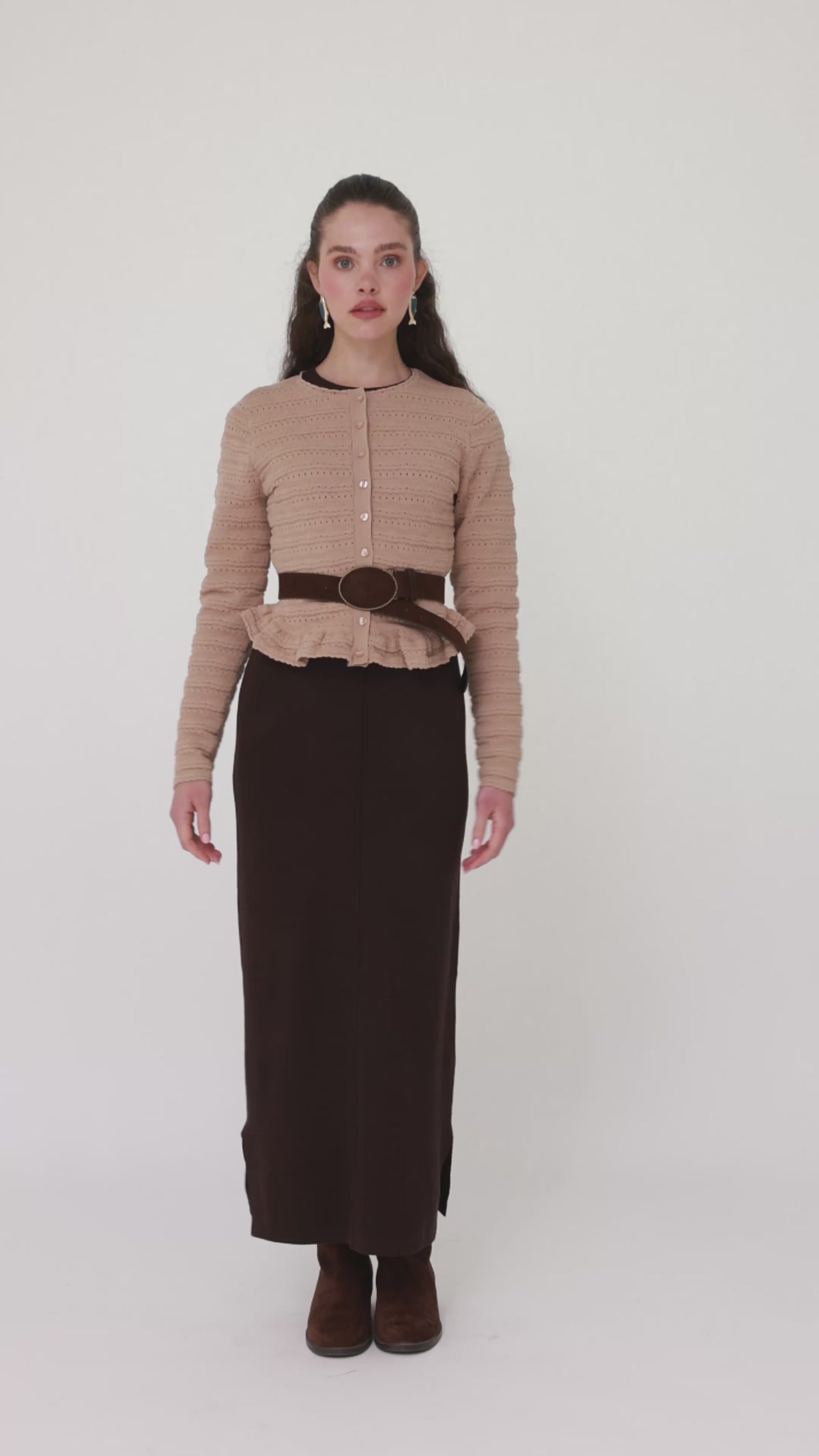 Pointelle cardigan