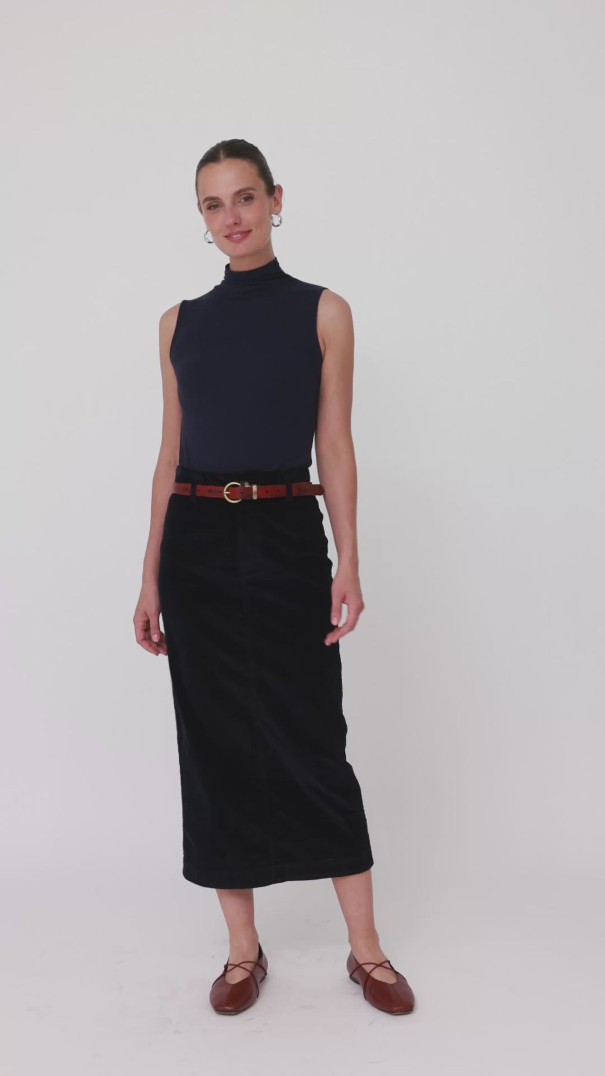 Corduroy skirt