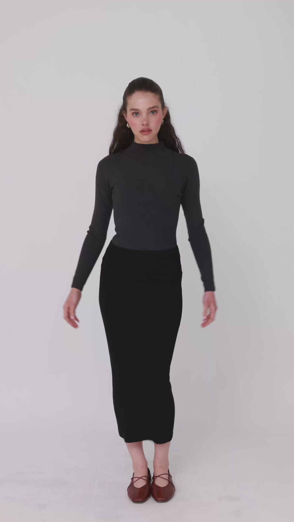 Ribbed skirt leggings