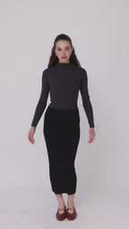 Ribbed skirt leggings