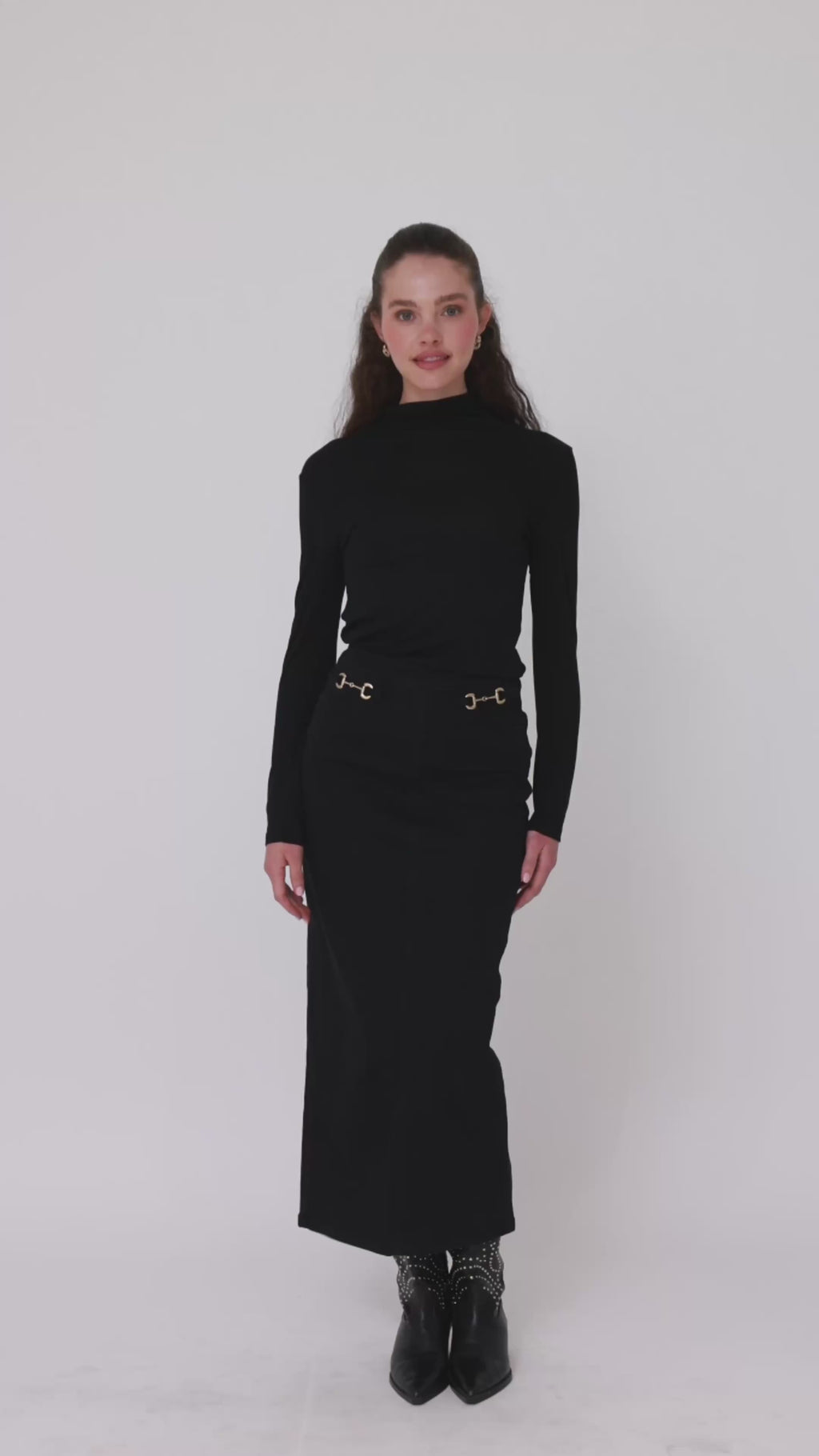 Horsebit skirt